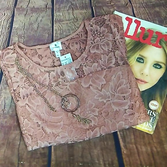 Dress barn women lace top Petite Small - Picture 3 of 6